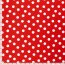 Modestoff Dekostoff wilde Dots - rot/weiss