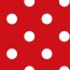 Modestoff Dekostoff Dots - rot/weiss