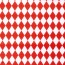 Modestoff Dekostoff Rauten - weiss/rot