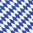 Modestoff Dekostoff grosse Rauten - weiss/blau