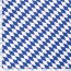 Modestoff Dekostoff grosse Rauten - weiss/blau