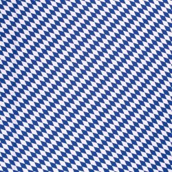 Modestoff Dekostoff kleine Rauten - weiss/blau