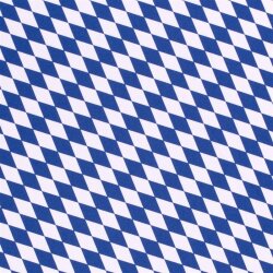 Modestoff Dekostoff kleine Rauten - weiss/blau