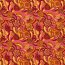 Modestoff Dekostoff Paisley Blumen - orange
