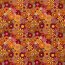 Modestoff Dekostoff Hippie Blumen - orange