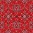 Modestoff Dekostoff Blumenmandala - rot
