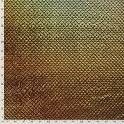 Folienjersey Meerjungfrauschuppen Hologramm Uni - gold