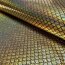 Folienjersey Meerjungfrauschuppen Hologramm Uni - gold