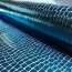 Folienjersey Reptiloptik Uni - blau