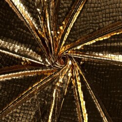 Folienjersey Reptiloptik Uni - gold