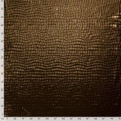 Folienjersey Reptiloptik Uni - gold