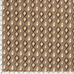 Viskose Jersey Rautenkette - beige