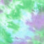 French Terry bunte Batik - grün