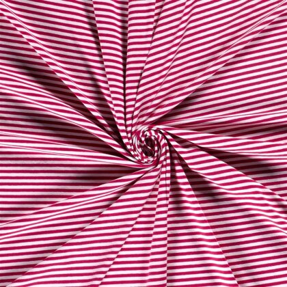 Baumwolljersey   Streifen 5mm - pink