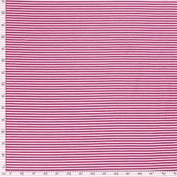 Baumwolljersey   Streifen 5mm - pink