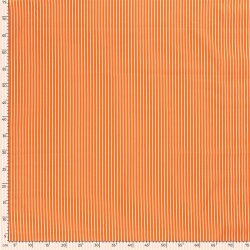 Baumwollpopeline Streifen - orange