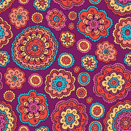Softshell Digital Mandala-Blumen - pink