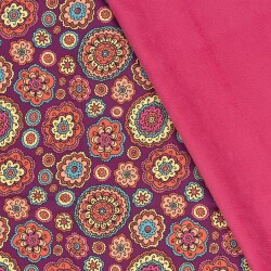 Softshell Digital Mandala-Blumen - pink