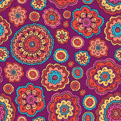 Softshell Digital Mandala-Blumen - pink