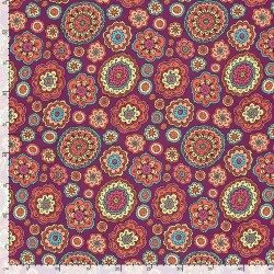 Softshell Digital Mandala-Blumen - pink