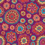 Softshell Digital Mandala-Blumen - pink