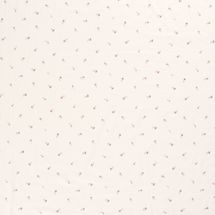 Baumwolljersey Blümchen - creme