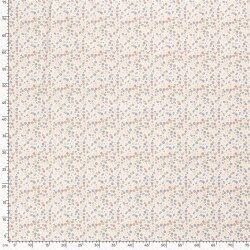 Baumwolljersey Blümchenregen - creme