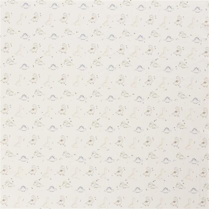 Baumwolljersey süsse Dinos - creme