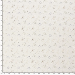 Baumwolljersey süsse Dinos - creme