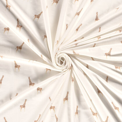 Baumwolljersey Digital Giraffe - creme