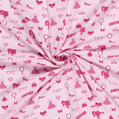 Baumwolljersey Prinzessin - hellpink
