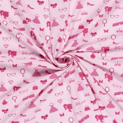 Baumwolljersey Prinzessin - hellpink