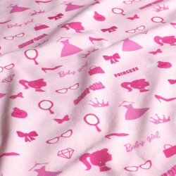 Baumwolljersey Prinzessin - hellpink