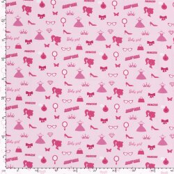 Baumwolljersey Prinzessin - hellpink