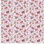 Baumwolljersey Blumenrollschuhe - hellpink