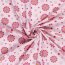 Baumwolljersey Peace Blumen - hellpink