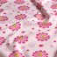 Baumwolljersey Peace Blumen - hellpink