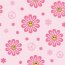 Baumwolljersey Peace Blumen - hellpink
