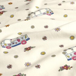 Baumwolljersey Hippiebus - creme