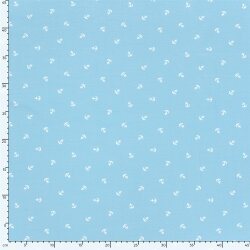 Baumwolljersey kleine Anker - dunkeleisblau