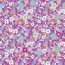 Baumwollpopeline buntes Blumenmeer - flieder