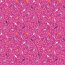Baumwollpopeline bunte Vögel auf Zweigen - pink