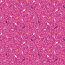 Baumwollpopeline bunte Vögel auf Zweigen - pink