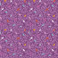 Baumwollpopeline bunte Vögel auf Zweigen - violett
