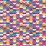 Baumwollpopeline bunte Kreise - pink