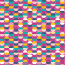 Baumwollpopeline bunte Kreise - pink