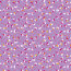 Baumwollpopeline kleiner Blumenstrauss - flieder