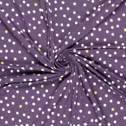 Viskose Jersey wilde Punkte - violett
