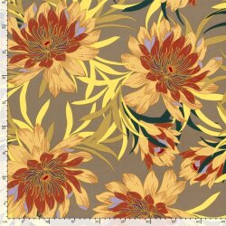 Viskose Jersey magische Blüte - taupe