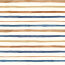Baumwolljersey Digital Organic Aquarell Streifen - wollweiss